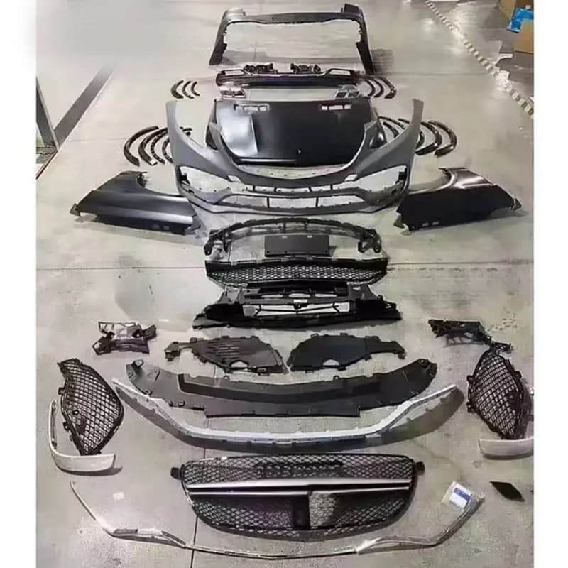 High Quality GLE63 Style Conversion Body Kit Fit W166 ML Includes Headlight Taillight Bumper Hood Fender Mod Parts