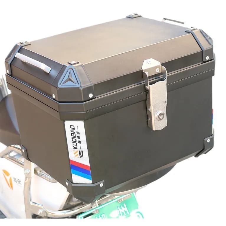 Motorcycle trunk large 48L  non-aluminum alloy universal trunk small 35L electric bottle trunk