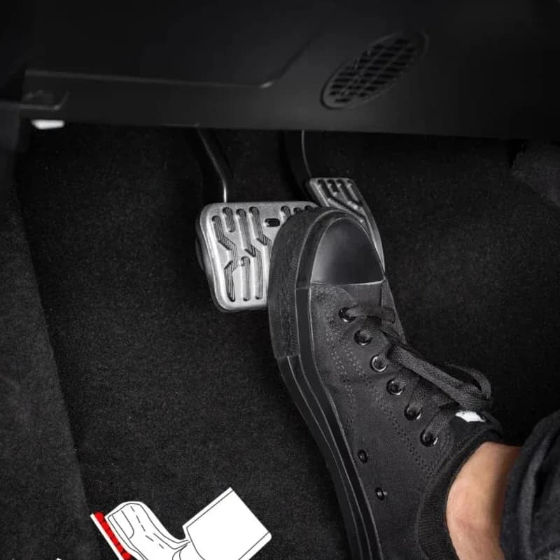 For Haval H9 2024-2026 Aluminum Alloy Black Car Accelerator Brake Pedal Sleeve Anti Slip Brake Pedal Interior Car Accessories