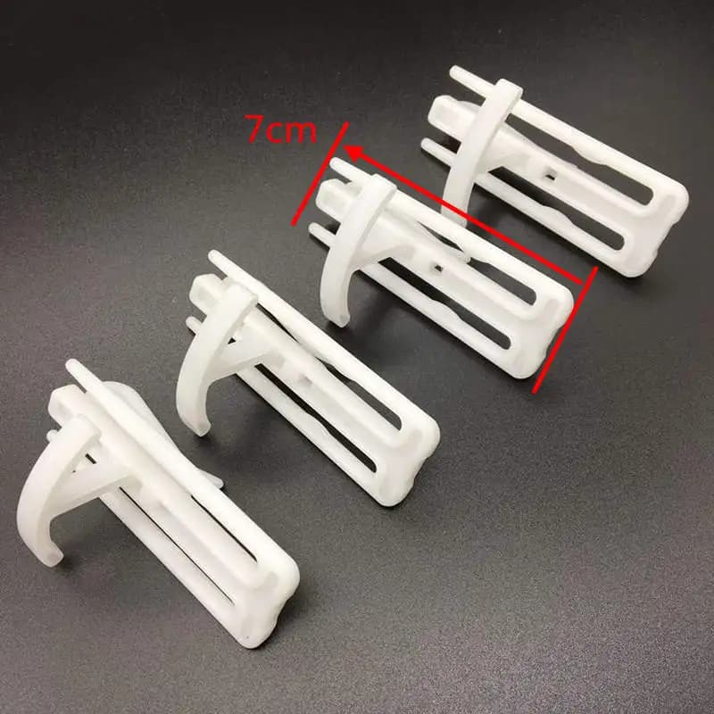 50PCS Curtain Hanging Hooks Stereo Window White Plastic Curtain Accessories For Hang Ceiling CP134C