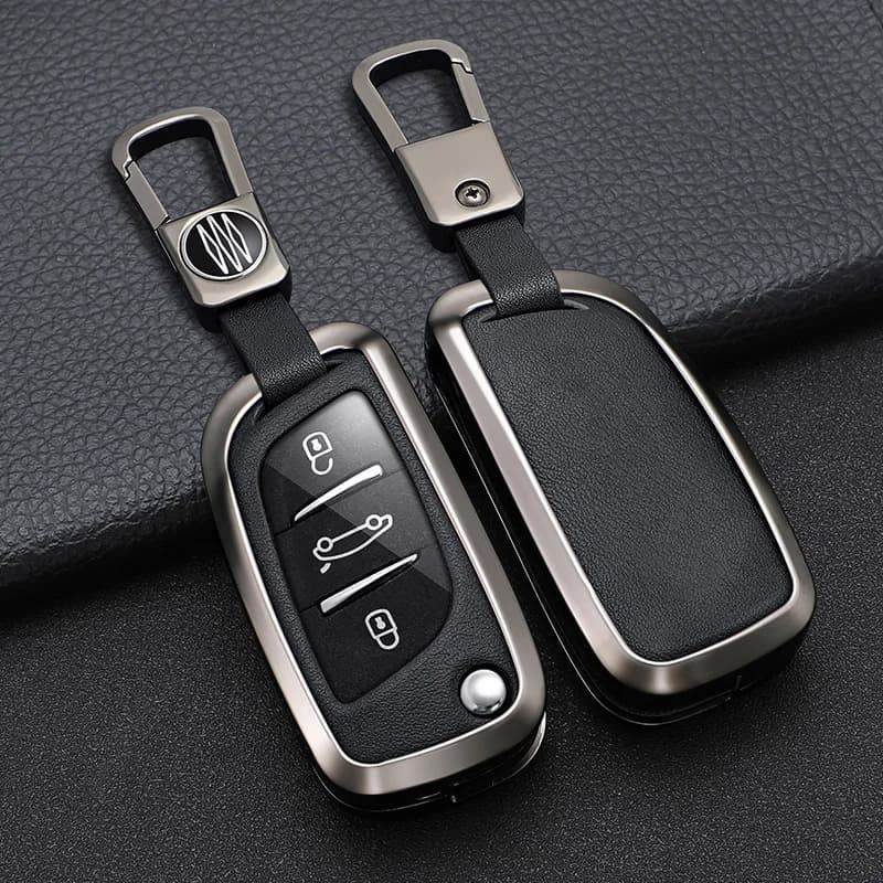 Zinc Alloy Car Flip Key Case Cover Shell Fob For Peugeot 306 407 807 For Citroen C1 C2 C3 C4 C5 DS3 DS4 DS5 DS6 Accessories