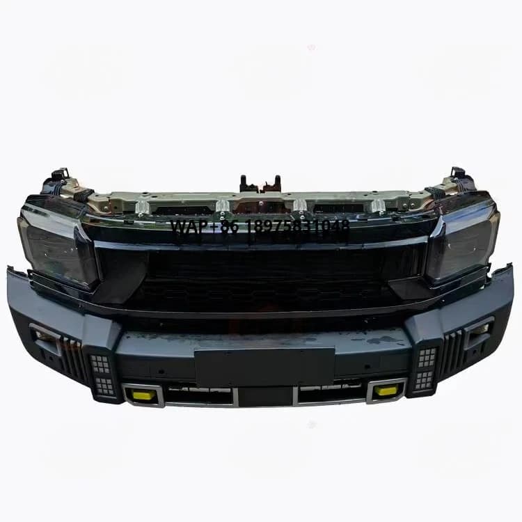 Front Bumper Assembly  Body Kit Front Face Assembly with Headlamp Middle Mesh Condenser for Jetour Traveler T2 2023 2024