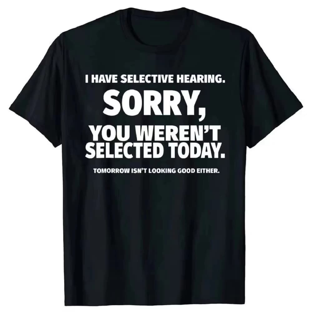 Summer Novelty Men's Letter Printed Round Neck T-shirt 100% Cotton Casual Daily Breathable Short Sleeve Husband's Great Gift