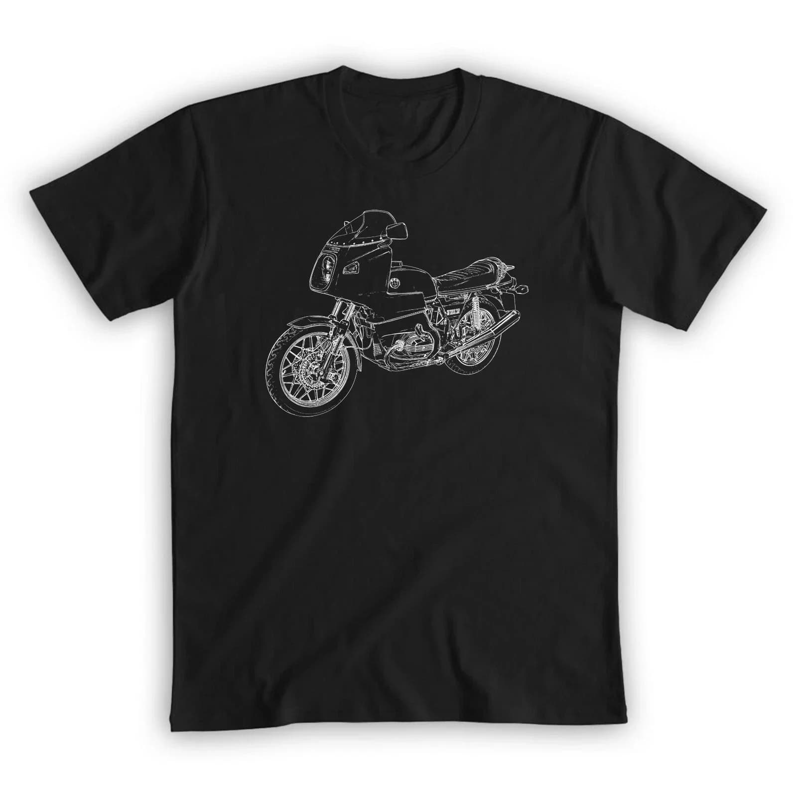 2025 New summer Men T Shirt Casual R100RS T-shirt motorcycle Graphic Short Sleeves 100% Cotton Cool Tee
