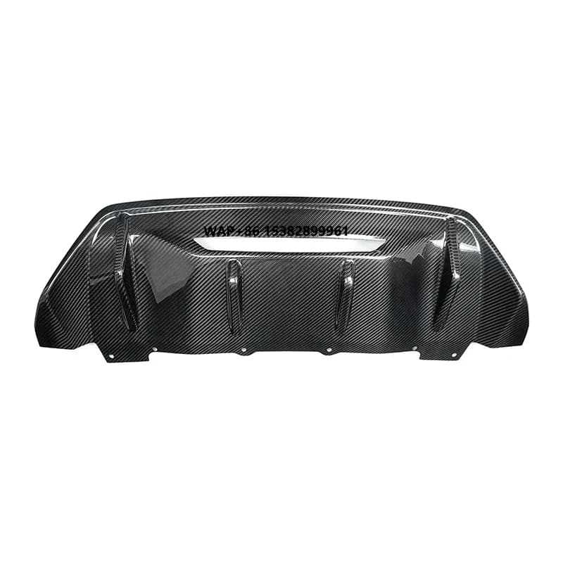 ShaSha Dry Real Carbon Fiber Rear Lip Spoiler Modification Interior Accessory Kit for Mustang S650 GT 2024