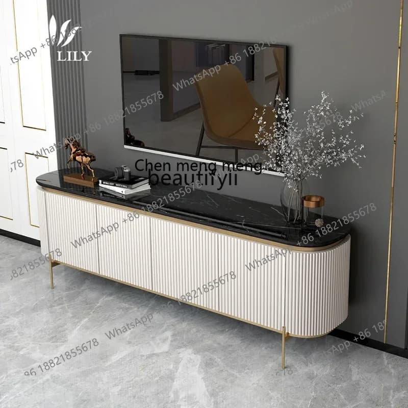 CC Italian TV cabinet living room floor cabinet foyer decoration modern TV cabinet coffee table