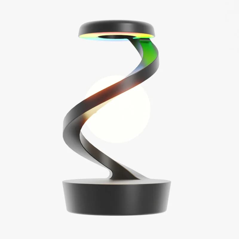 Rotating suspension light creative wireless charging night light mobile phone fast charging RGB atmosphere light indoor bedside