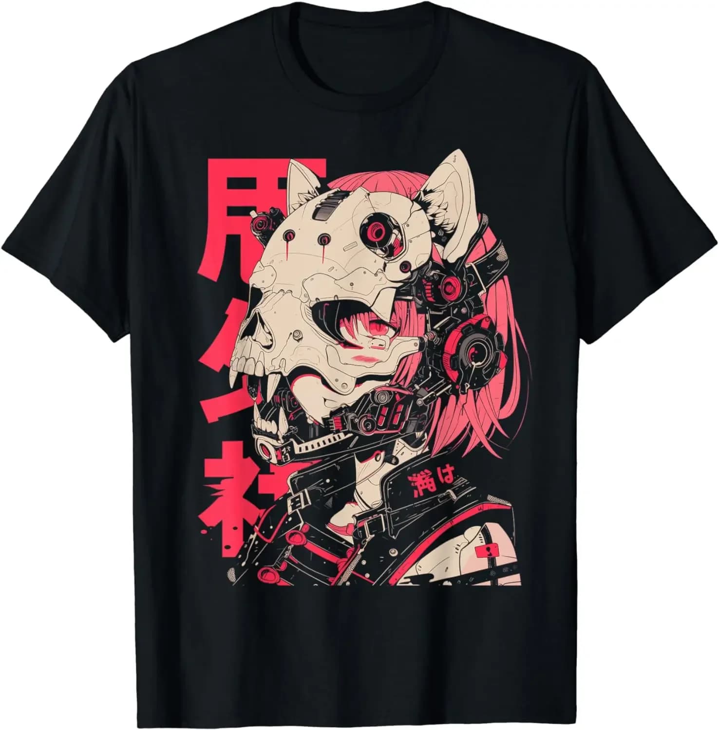 Techwear Harajuku Cat Girl T-Shirt