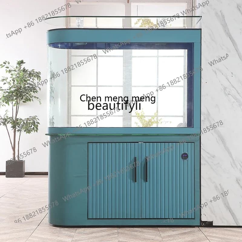 E153 Bullet Bottom Filter Fish Tank Living Room Household Medium Large Screen Partition Ecological Intelligent Aquarium