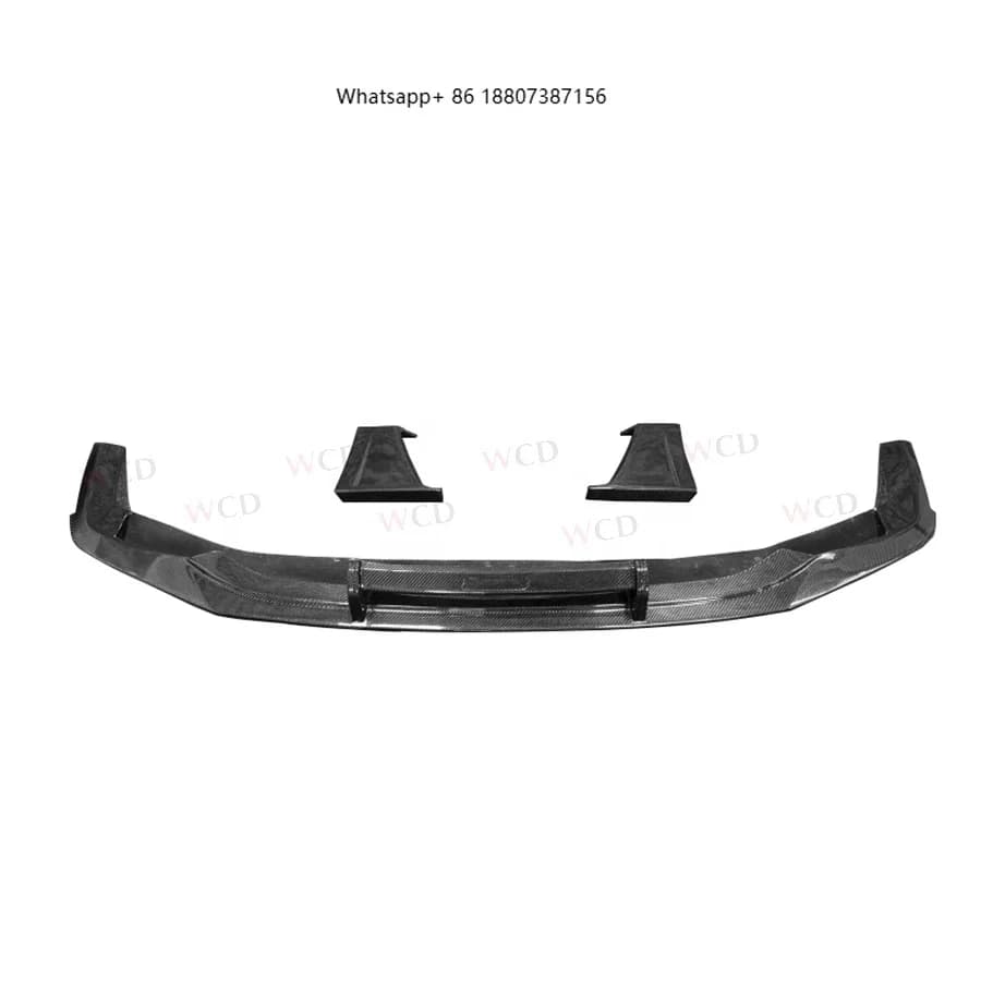 RS7 Prepreg Dry Carbon Fiber Front Bumper Lip New for RS7 C8 Sport Back 4-Door 2019-2021 Front Lip Spoiler Car Parts