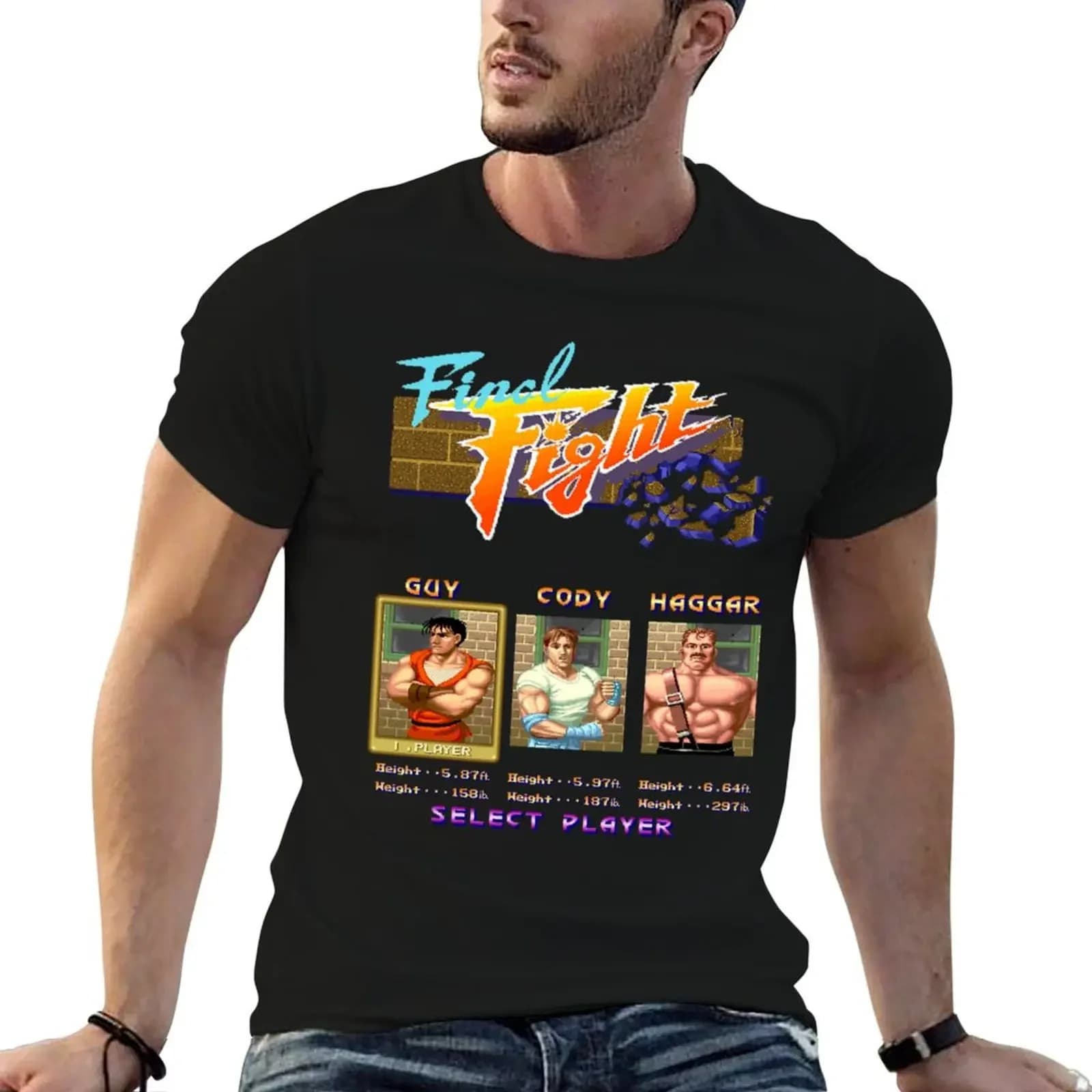 Final Fight Select T-Shirt custom t-shirts Clothing fashion shirts anime tshirt t shirts men