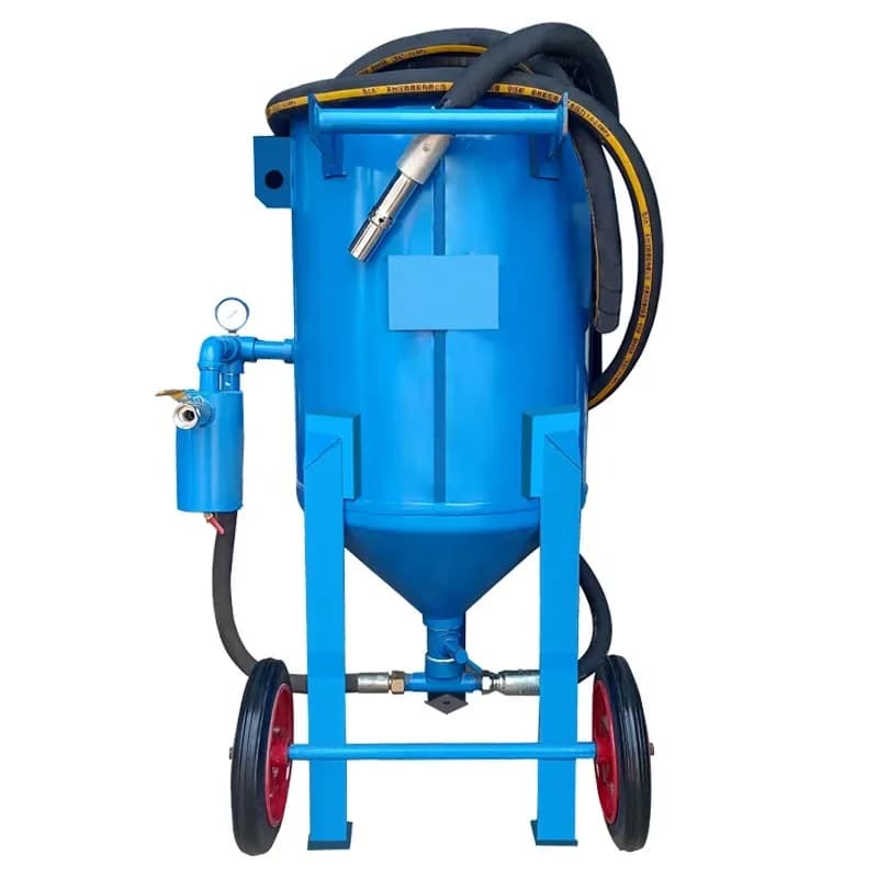 Sandblasting machine, small rust removal mobile sandblasting machine, high pressure manual sandblasting tank polishing