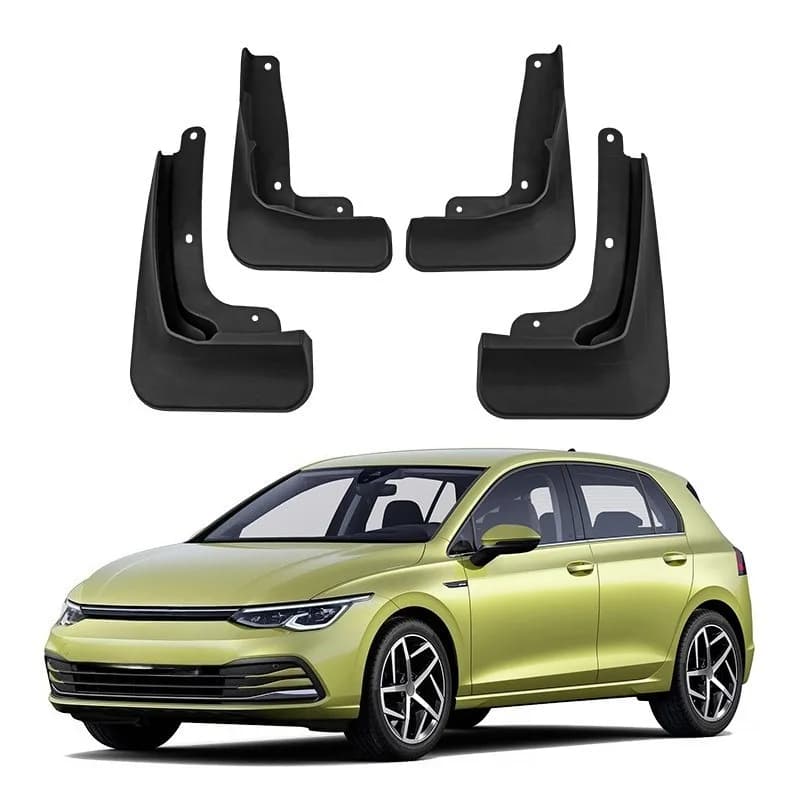 For Volkswagen Golf 8 MK8 2020-2023 Mud Flaps Splash Guards Set of 4 Pieces Front & Rear Fender Protection Upgrade Accessories