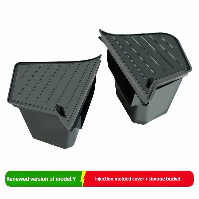 Car Rear Trunk Side Storage Bin for Tesla Model 3 Model Y Refresh Waterproof Organizer Interior Accessories