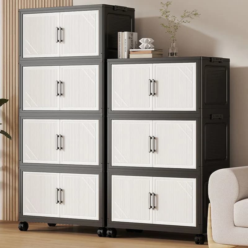 Thickened Multi-layer Storage Cabinet Home Living Room Mobile Organizer for Snacks Toys Miscellaneous Items Storage Cupboard