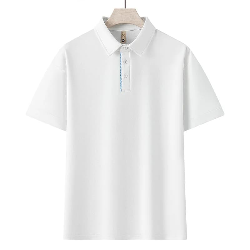 2026 New Model Premium Men's Old Money Style High-End Business Casual Simple Polo Shirt