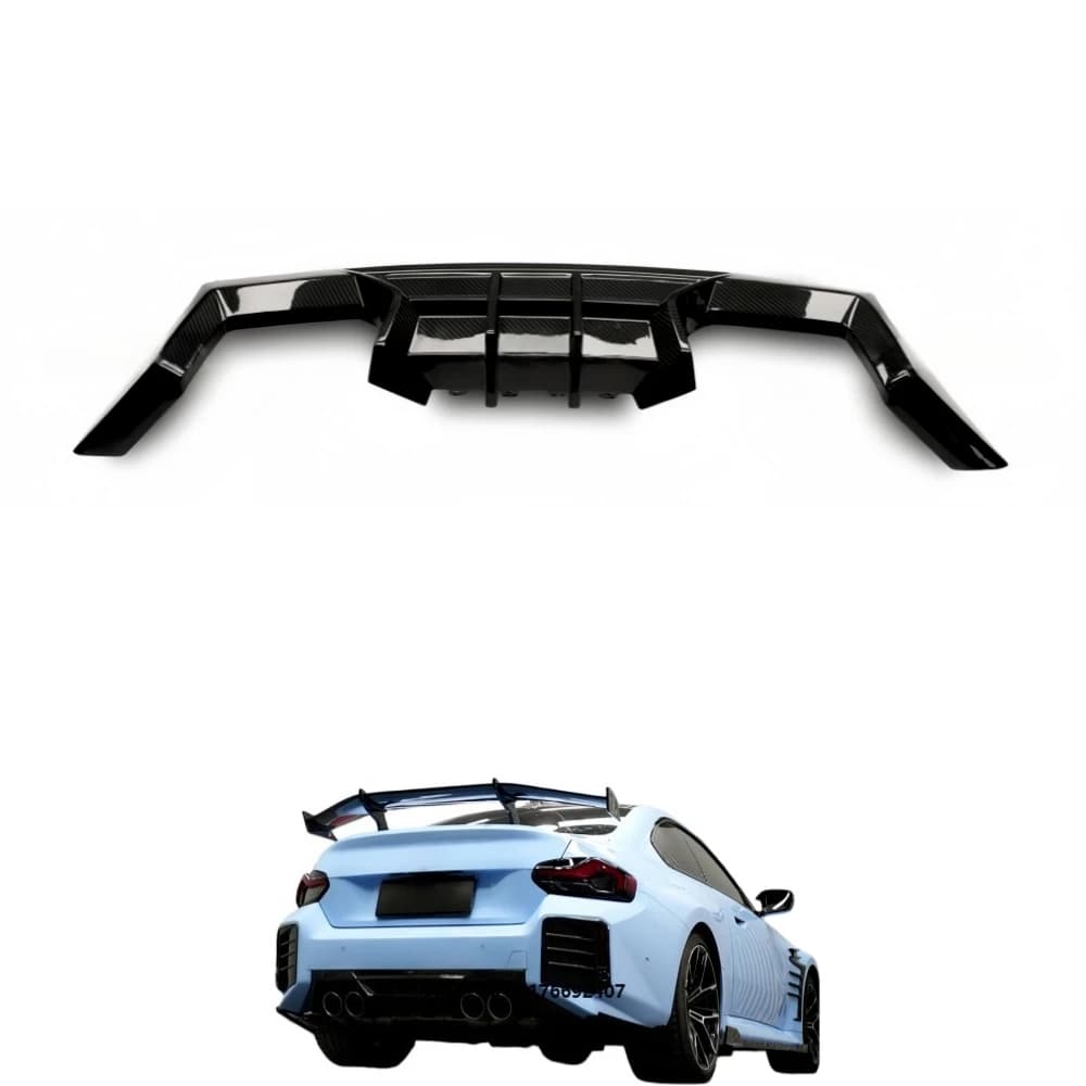 For Modified AD Style Rear Lip Dry Carbon Fiber Rear Diffuser Suitable forBMW M2 (G87)