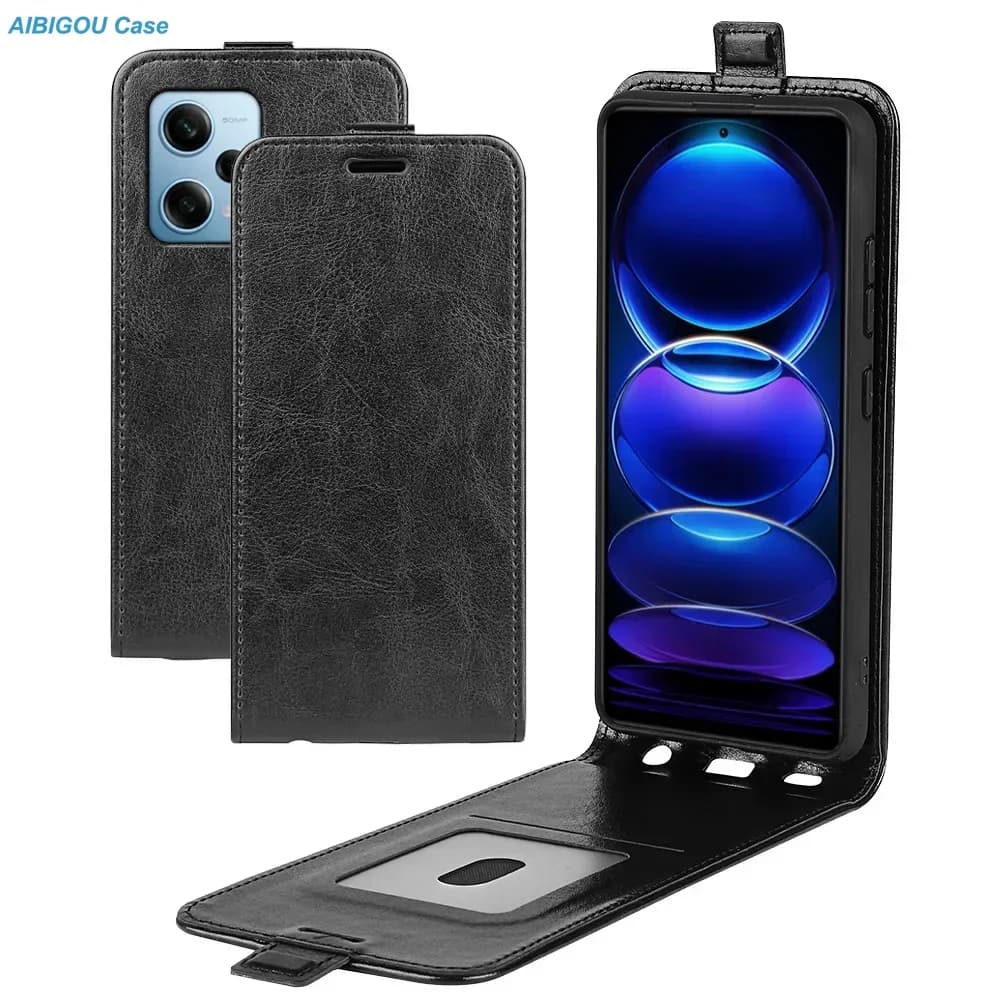 Poco X5 X6 X4 F6 X3 PRO X7 F7 X8 M8 Flip Vertical Leather Case Book Retro 360 Cover ForXiaomi Poco F2 M6 PRO F5 M4 M3 Phone Bags