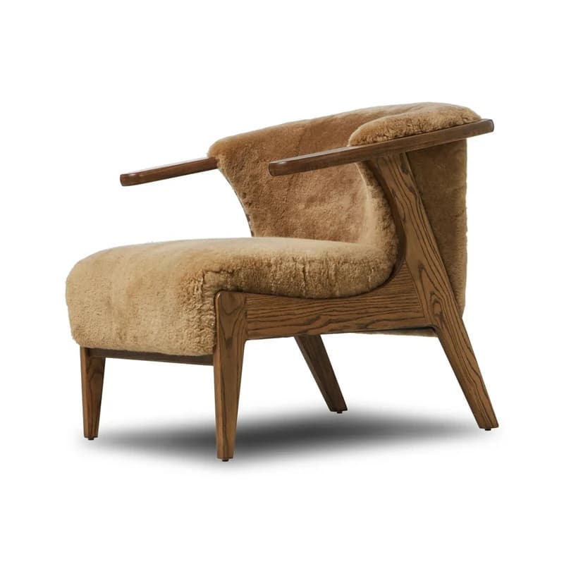 LH retro casual sofa chair living room balcony leisure chair B & B hotel single