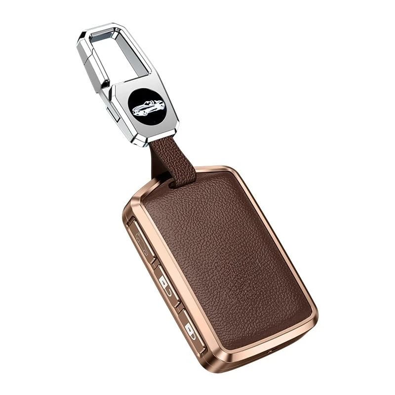 Premium Aluminum Alloy Key Cover Case for Volvo XC90/S90/XC40/XC60/S60 - Protective Key Fob Shell Key Bag Chain