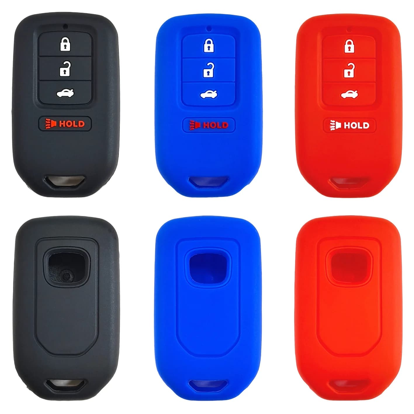 Suitable for Honda Accord CRV Civic Crown Road URV Odyssey XRV remote control 3+1 key silicone key cover hollow version