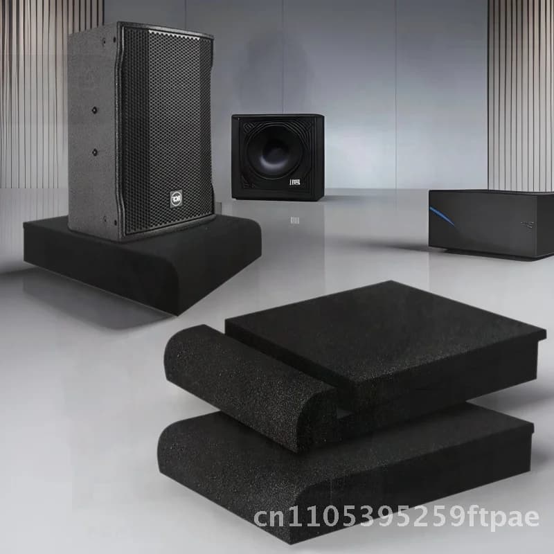 Shockproof Speaker Sponge Pad Sound-Absorbing Cotton Bookshelf Anti-Slip Subwoofer Audio Silent Upgrade Microporous Polyurethane
