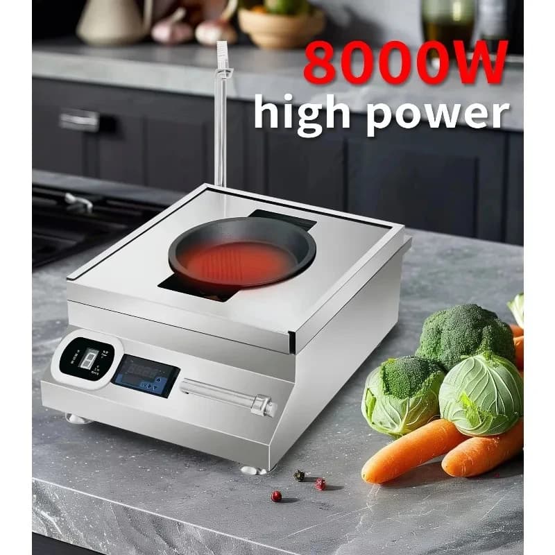 Commercial Stainls Steel Induction Cooker Temperature Control 00 Watts Teppanyaki Squid Equipment