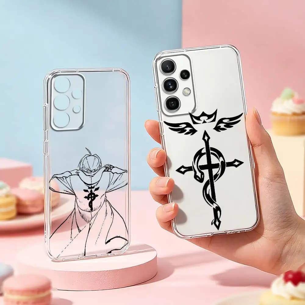 FMA F-Fullmetal Alchemist phone Case For Samsung S25,24,21,22,23,30,Ultra,20,Plus,Fe,Lite,Note Transparent Cover