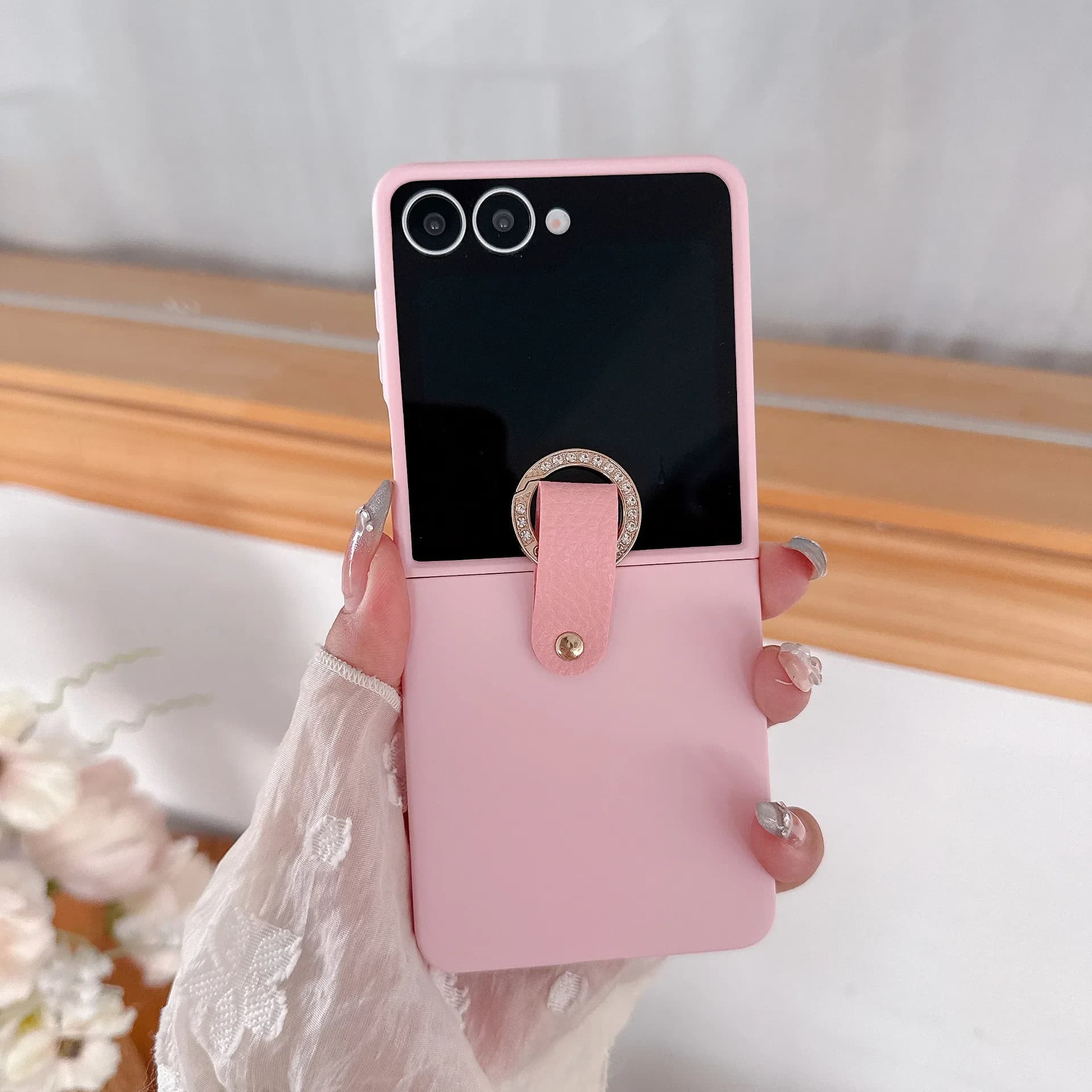 810A13 Phone Case For Samsung Galaxy Z Flip 7 6 5 4 Protective Back Cover For ZFlip5 ZFlip6 ZFlip7 Case Shell