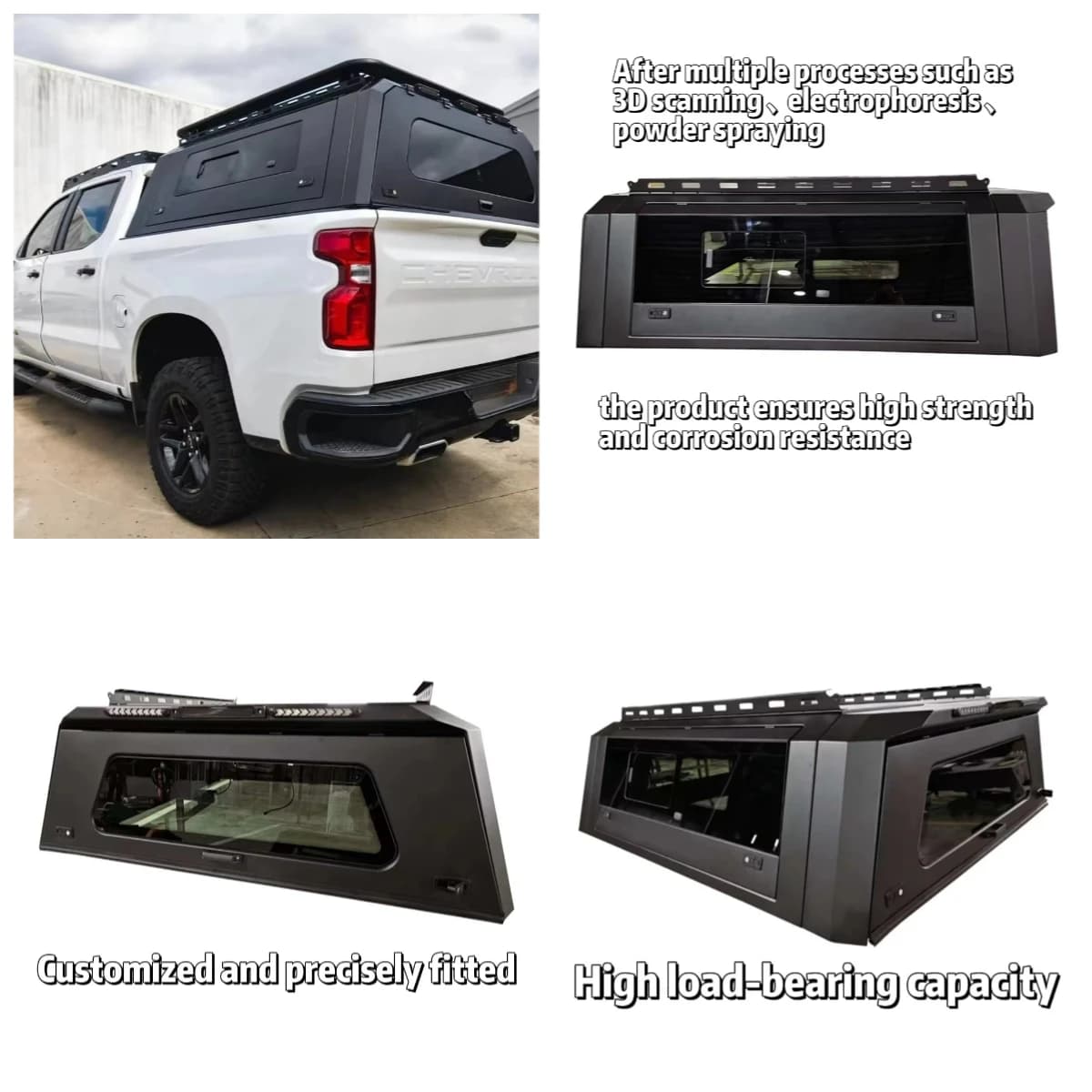 STLF Custom Aluminum Tonneau Cover For Toyotas LC79 Pickup - High-Quality Hard Truck Topper, Waterproof Canopy