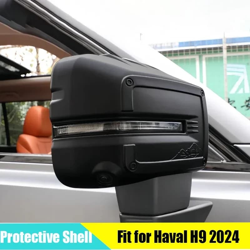 Car Rearview Mirror Cover Protective Shell Fit for GWM Haval H9 2024 2025 Auto Rearview Mirror Anti-scratch Cover Accessories