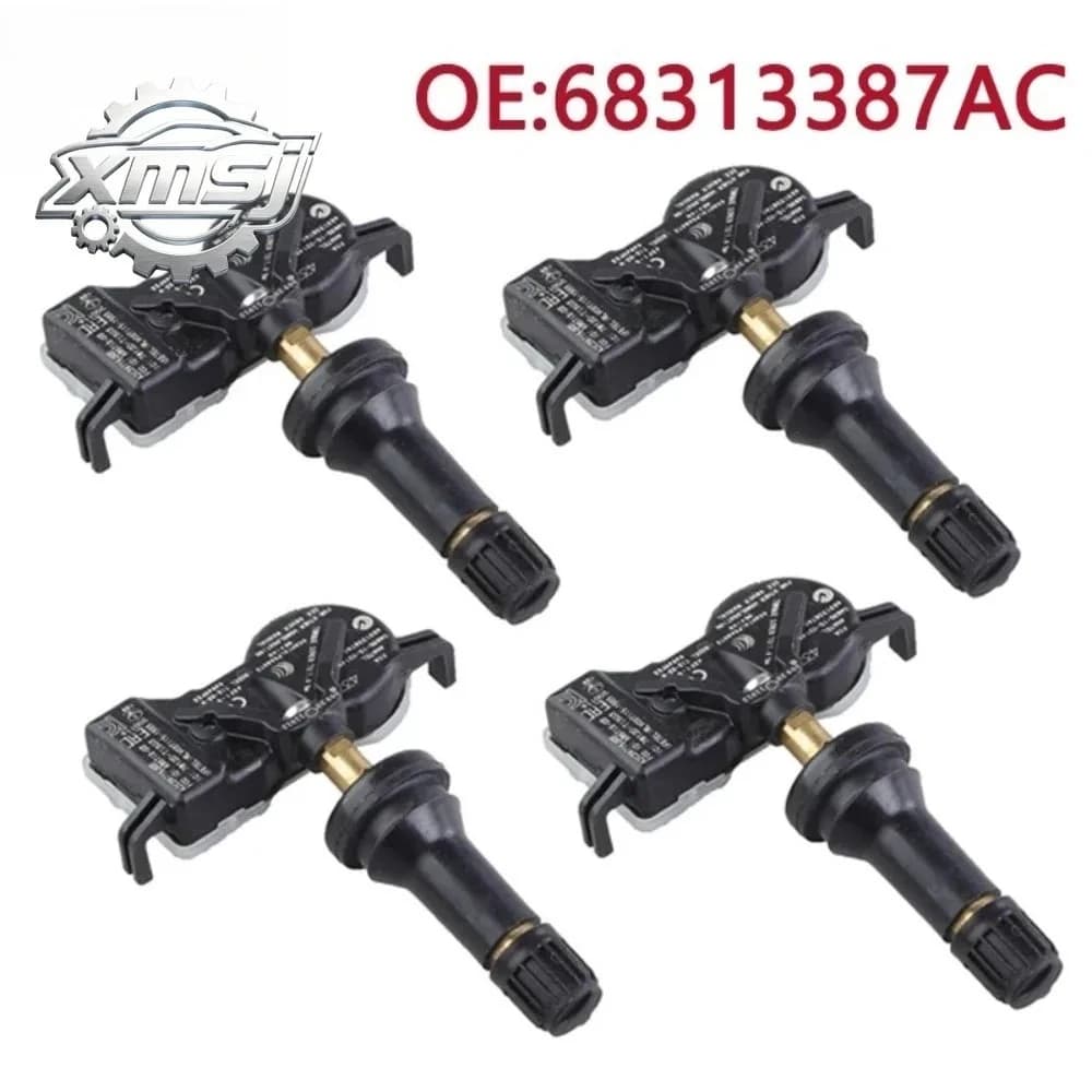 YAOPEI-Sensor de presión de neumáticos, dispositivo TPMS para Dodge Durango Jeep Grand Cherokee Renegade, 68313387AC, 433MHZ