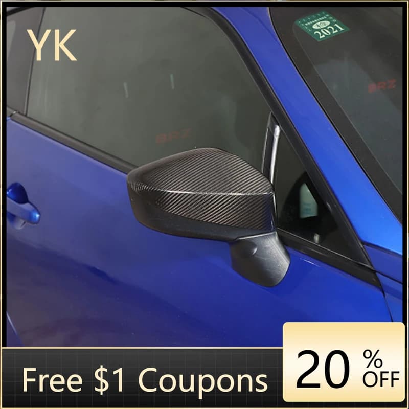 For Subaru BRZ ZC6 Toyota GR86 2012-2020 Real Carbon Fiber Car Rear View Mirror Reversing Mirror Cover Trim Car Accessories