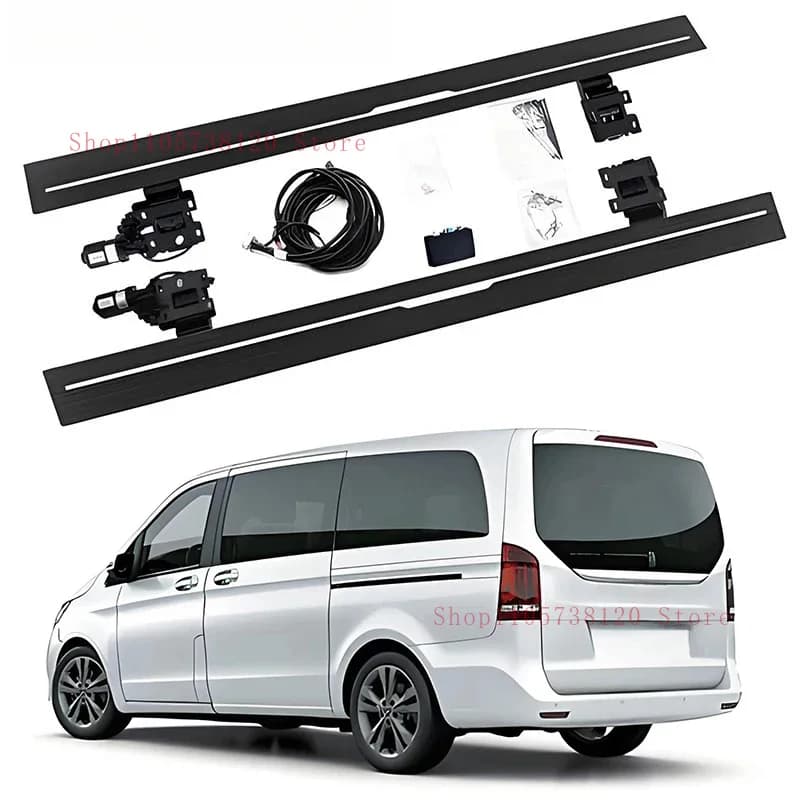 Retractle Side Steps Automatic Running Boards Fit V-Class V0L - -Slip Foot Pedals
