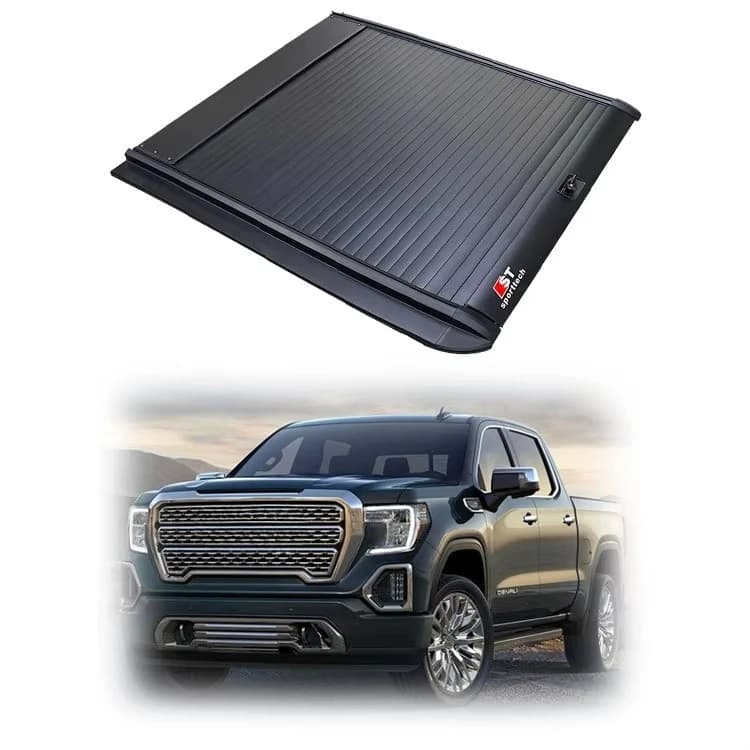 Exterior Accessories Wholesale Manual Password Lock Truck Cover Pickup Retractable Tonneau Cover for  Sierra/ Canyon/topkick