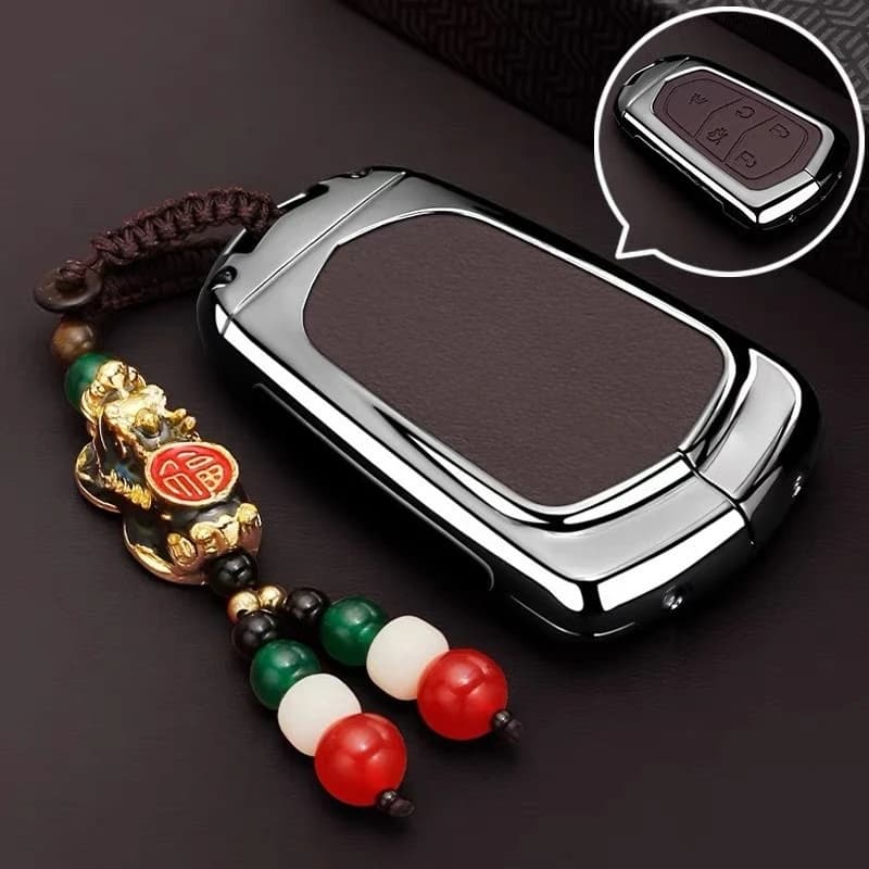 Protective Zinc Alloy Key Cover Case for Cadillac CT5/IQ OS/CT6/LYRIQ/CT4/GT4/XT4/XT5/XT6 - Key Fob Shell Keybag Keychain