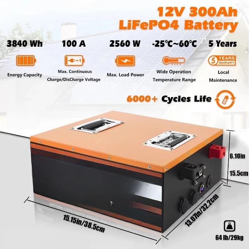 Supplier V 00Ah Lifepo4 Battery Pack Storage Lipo 4 Deep Cycle Lithium Iron Phosphate