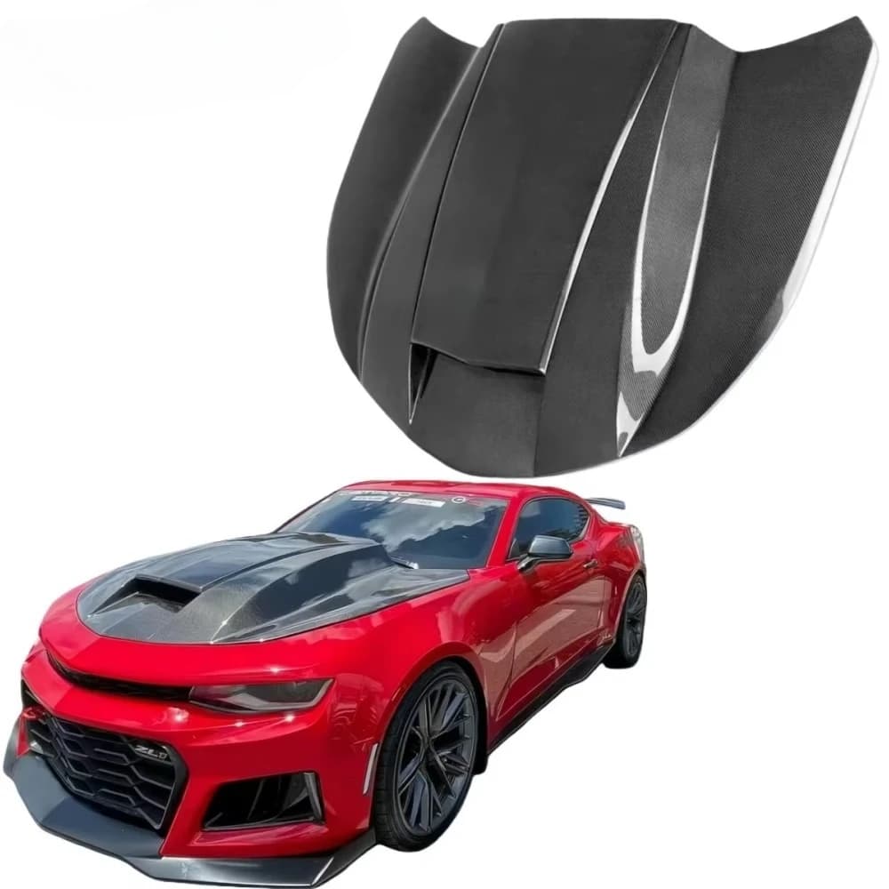 Suitable for Camaro Modified High-quality Carbon Fiber Hood, Specially Customized High Nose Style [Factory Direct Sales]