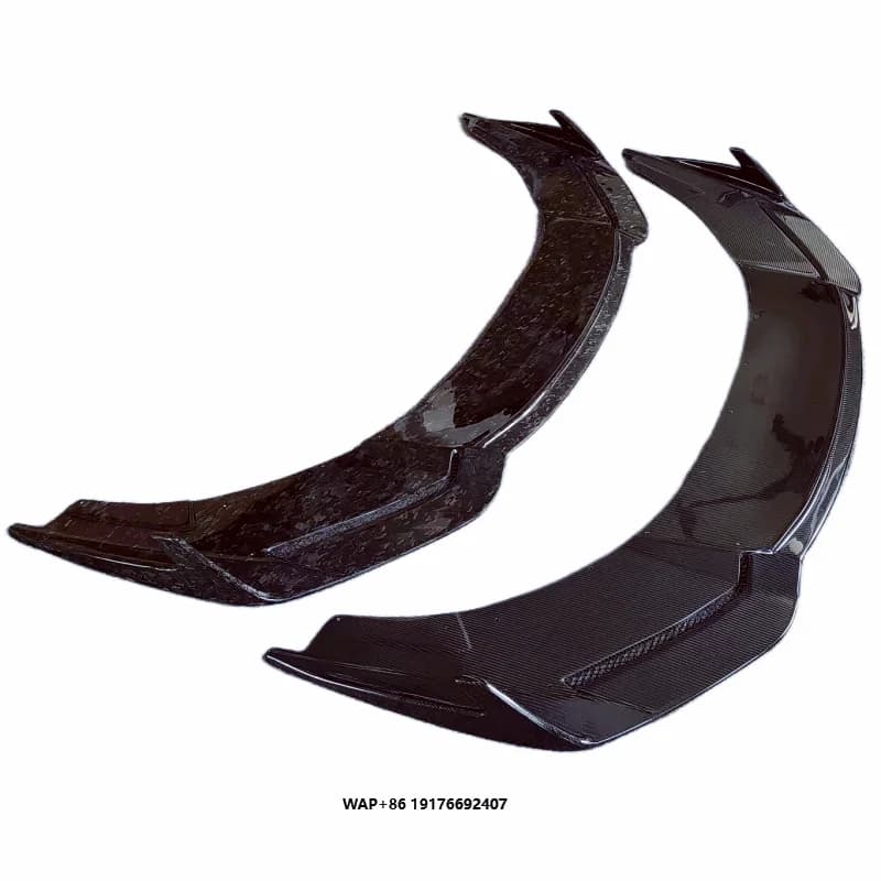 For Huracan LP580 LP610 RZ Style Carbon Fiber Forged Pattern Front Lip Front Bumper Edge Body Kit