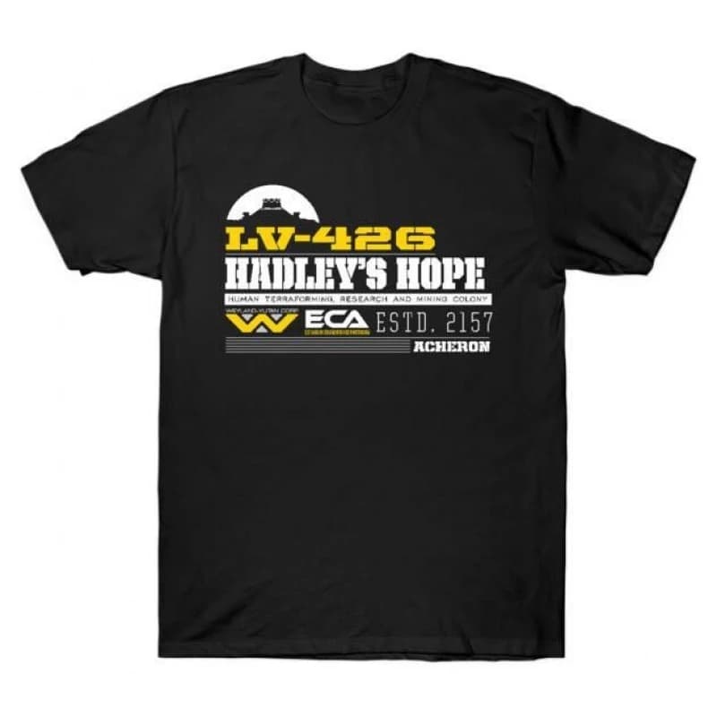 LV-426 - Hadleys Hope 0412 Retro Sci-Fi Alien Gift T-Shirt Weyland Horror movie Xenomorph Graphic clothes All size tops S-6XL