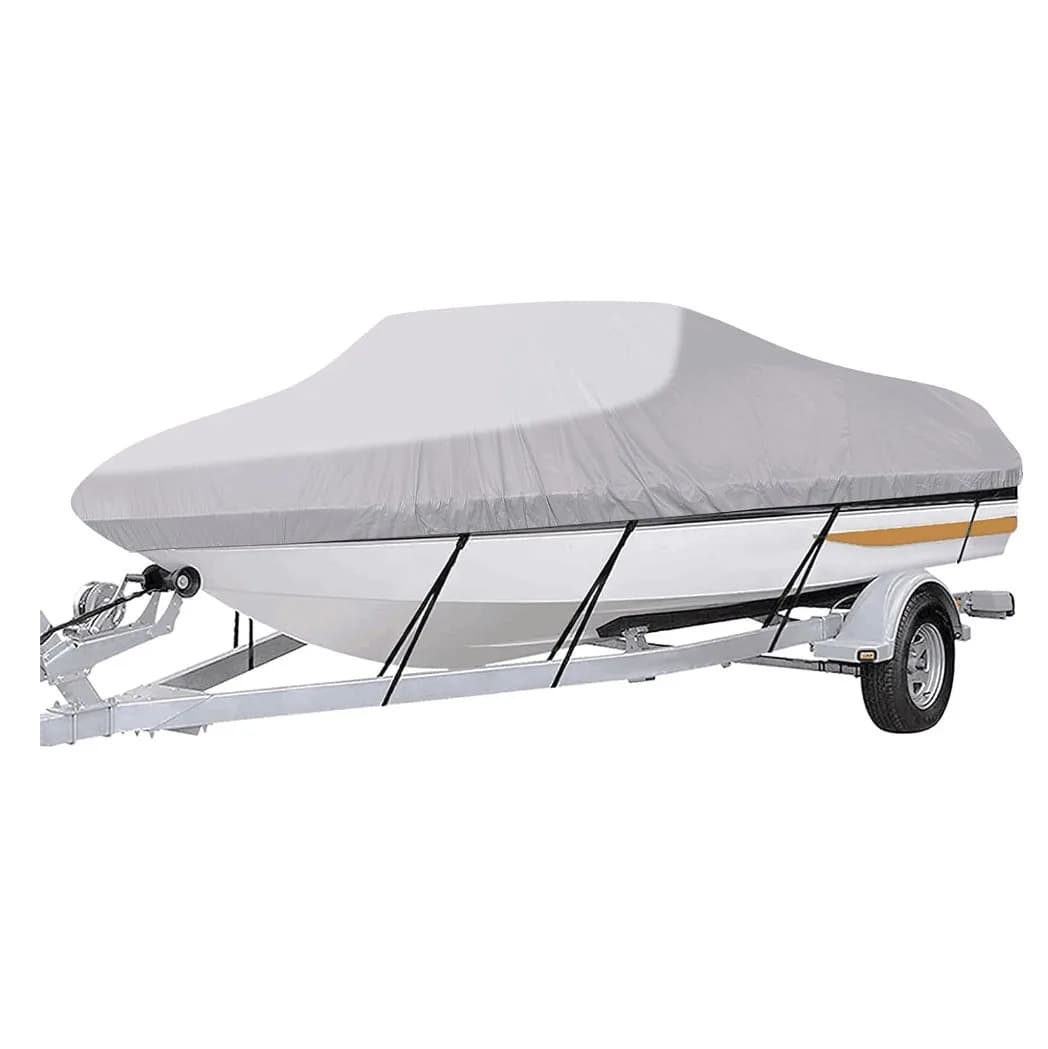 Universal 600D Marine Grade Polyester Canvas Trailerable 1200D Jumbo Boat Cover Waterproof Durable and UV Proof Boat Cover