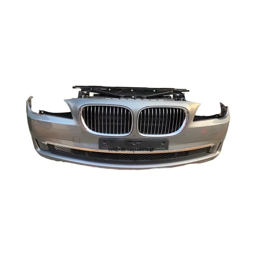 For 7 Series 730 F02 Auto Bodykit Front Bumper Lip Assembly with Nose Cut Headlights for Front Mouth Replacement