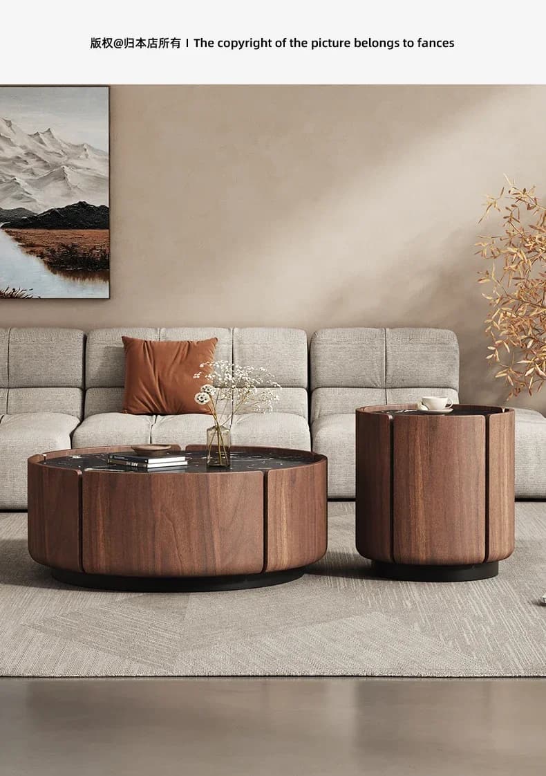 m for  Italian petal coffee table modern simplicity, living room, creative round coffee table combination m