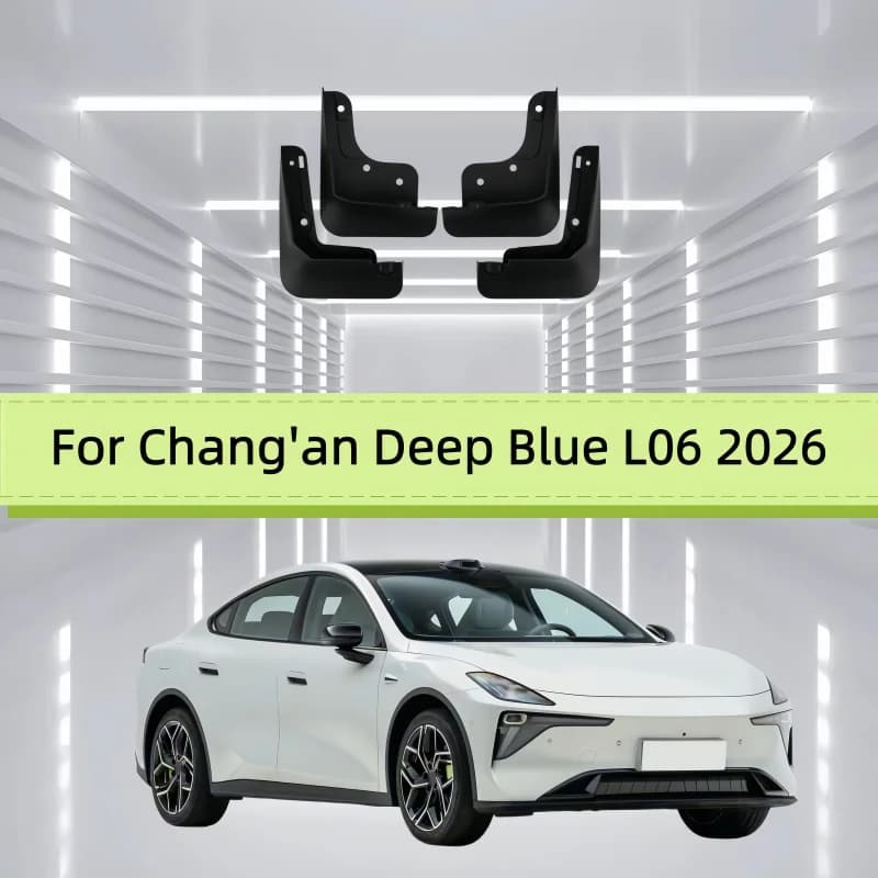 Car Mud Flaps Fender For Chang'an Deep Blue L06 2026 Front And Rear Wheels Mudflaps Splash Guard Protection Accessories
