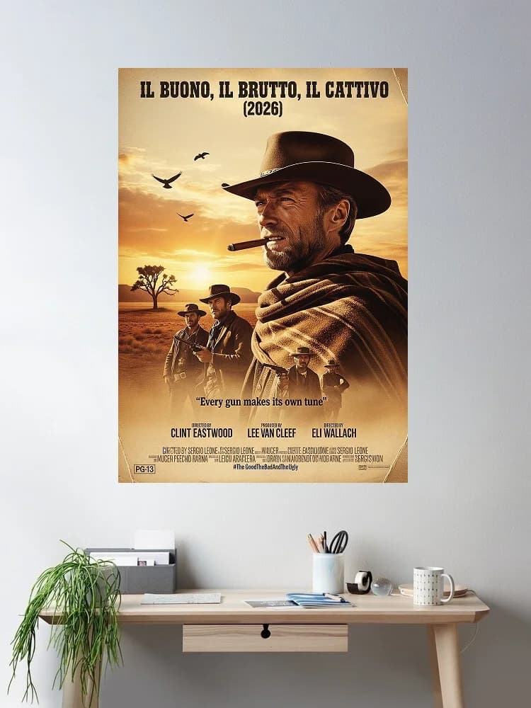 IL BUONO, IL BRUTTI, IL CATTIVO (2026) Movie, Art Print Silk Poster Home Wall Decor