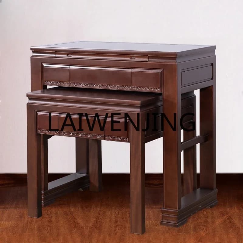 6Solid Wood Buddha Niche Altar Worship Chinese Central Hall Guanyin Buddha Utensils Altar Incense Table