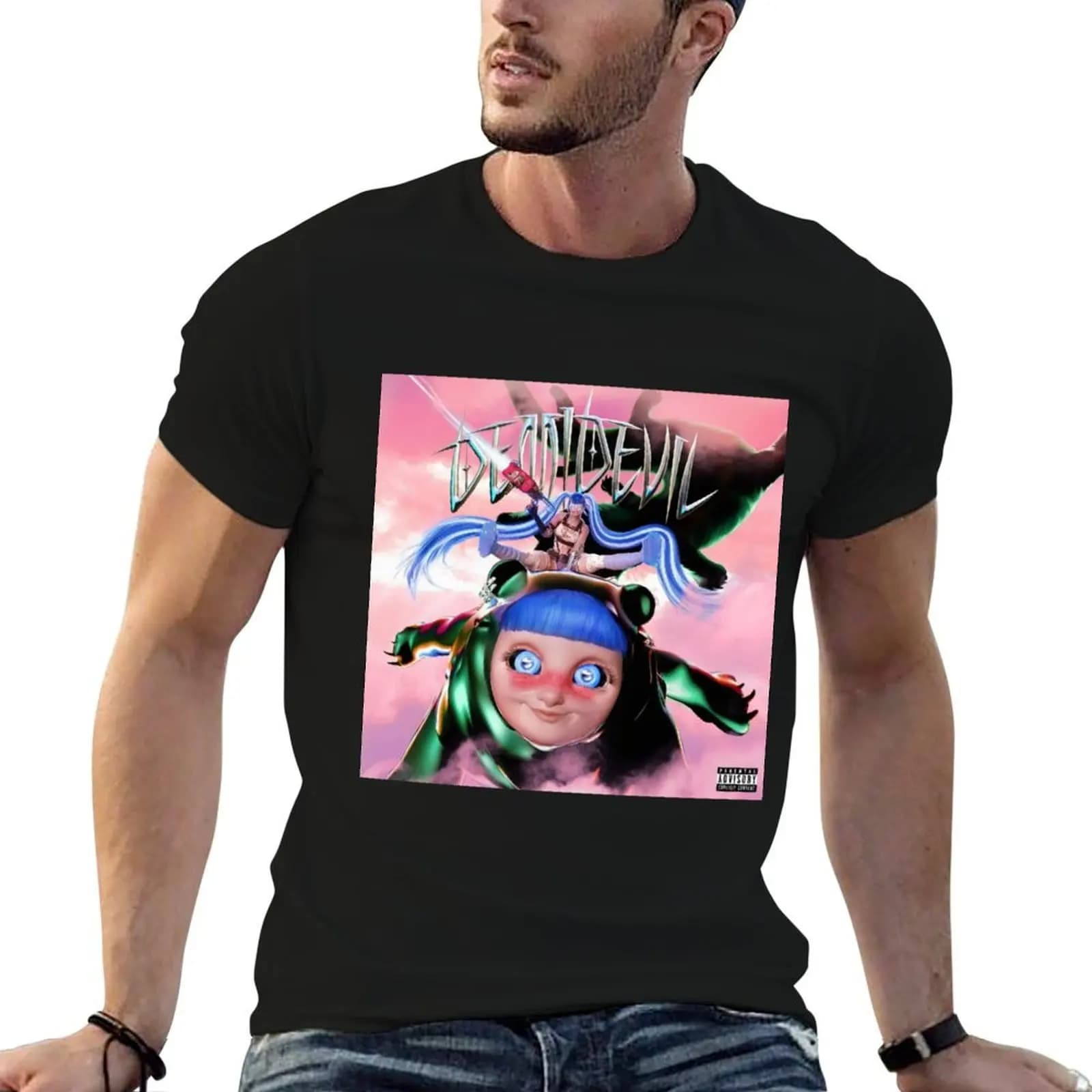 Ashnikko- Demidevil T-Shirt summer clothes vintage anime shirt mens vintage t shirts
