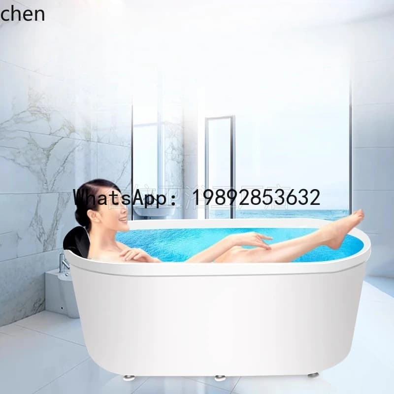 installation-free bathtub small apartment movable independent acrylic bathtub