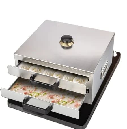 Small Household Rice Noodle Roll Machine, 304 Stainless Steel Steamer, Rice Noodle Roll Puller, Drawer-type Cold Noodle Machine