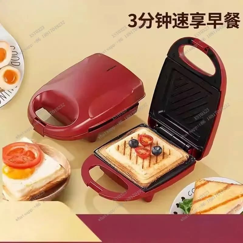 Mini Breakfast Machine Bread Waffle Sandwich Maker Egg Omelette Pan Toaster Grill Panini